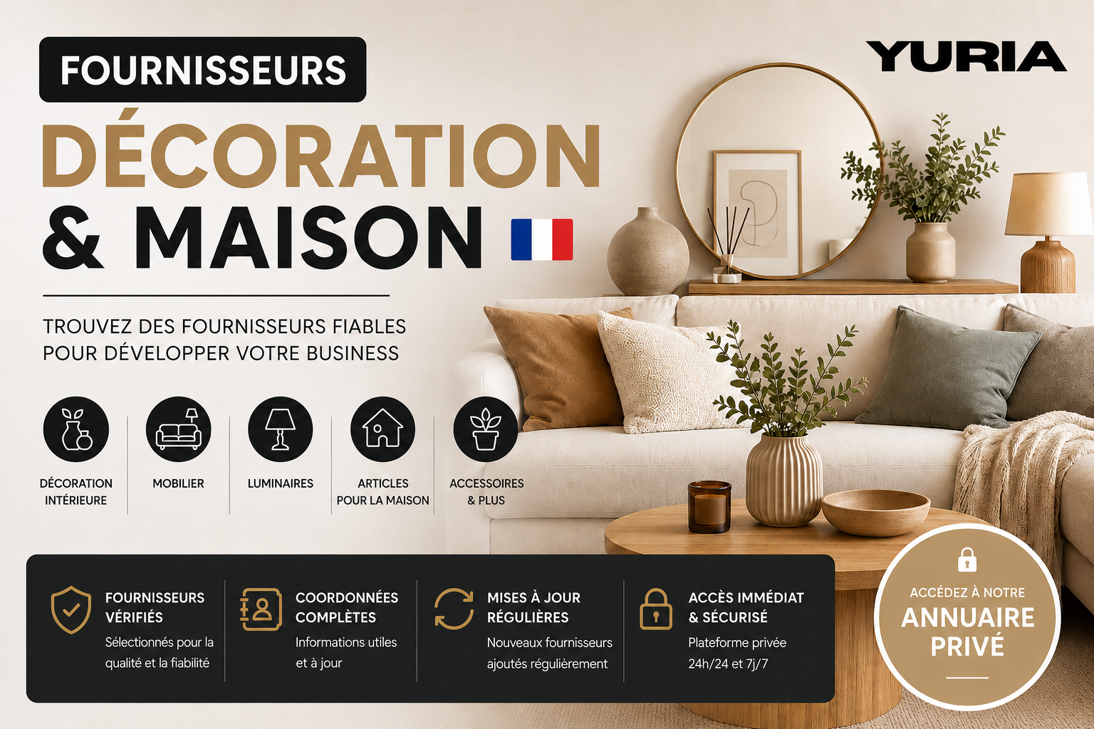 Fournisseurs Décoration & Maison 🇫🇷