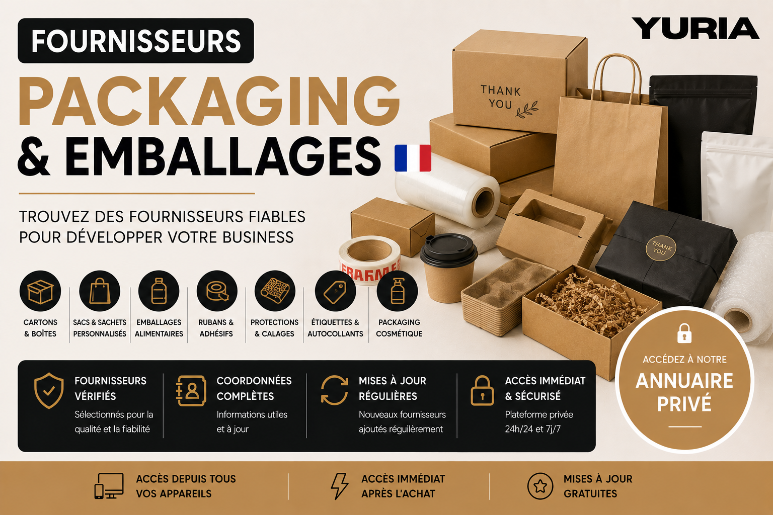 Fournisseurs Packaging & Emballages 🇫🇷